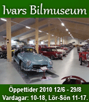 ANNONS: Välkommen till Ivars Bilmuseum! En av europas förnämsta samlingar. Ett 60-tal bilar samt ett 40-tal motorcyklar.